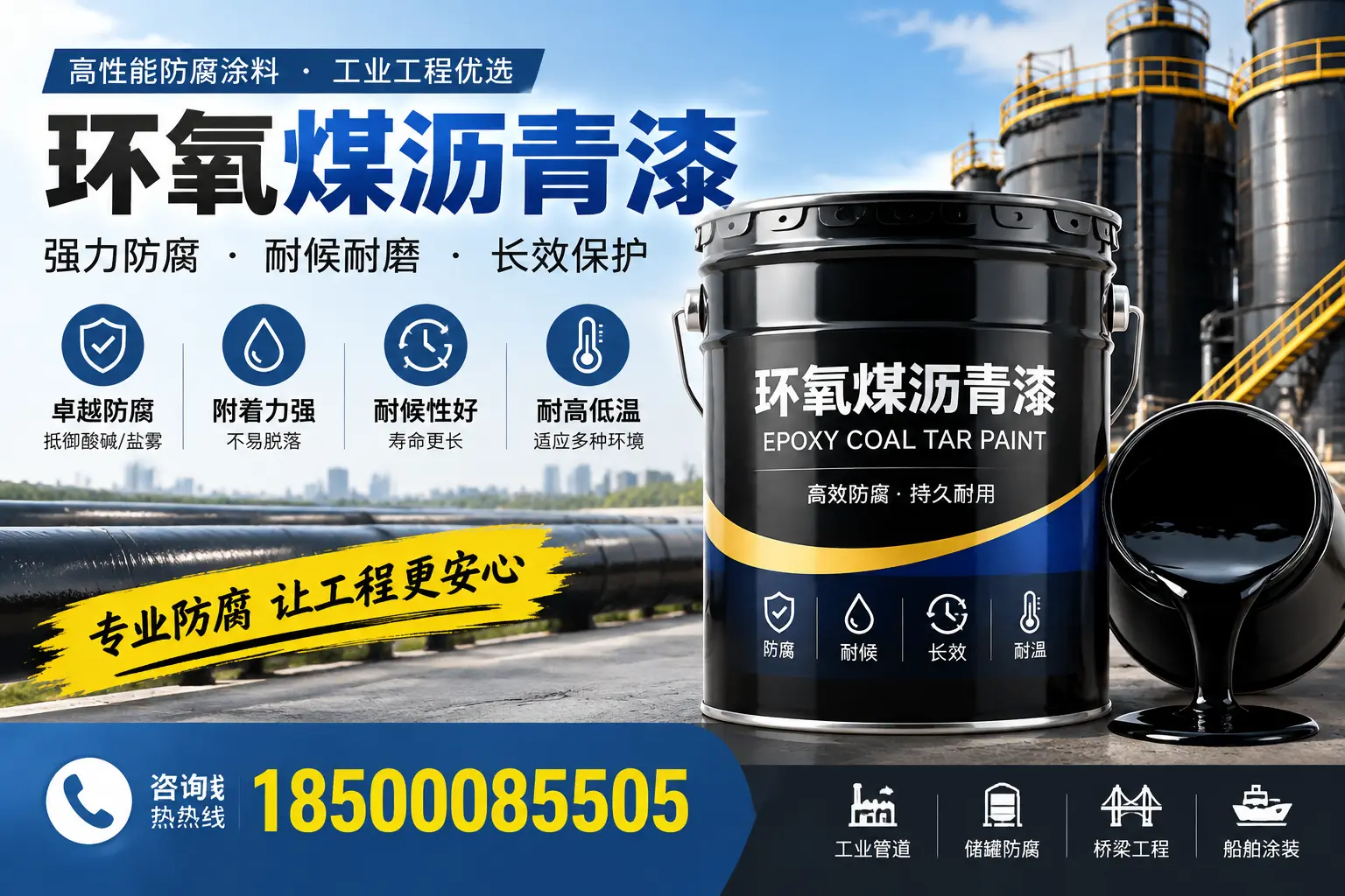 环氧煤沥青漆的施工方法与注意事项,确保在乐东顺利完成